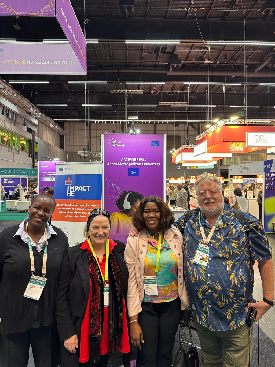 accrametuni's tweet image. Accra Met &amp;amp; ANIE showcased Africa at #EAIE2025 🇸🇪

🤝 New global partnerships
📚 Mobility, micro-credentials &amp;amp; research in focus
Erasmus+ &amp;amp; MSCA open new doors

Accra Met is shaping up as a hub for international collaboration! 

#GoCreate #AccraMet #HigherEdAfrica
