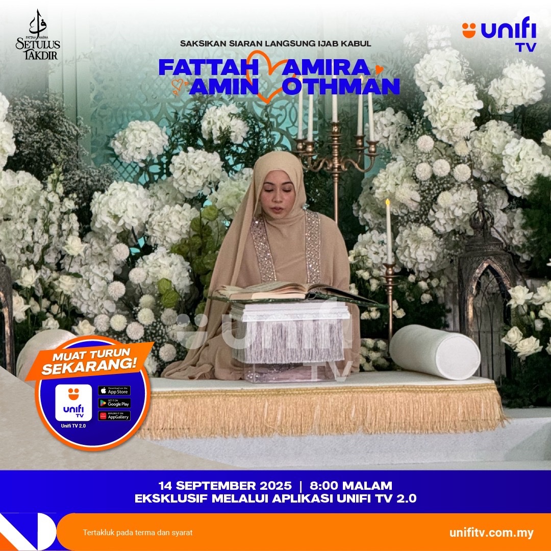 heydarlss's tweet image. Guys, siapa kata benda best selalu kena bayar?
#WeddingOfTheYear LIVE 👉 FREE je, sign up dengan email.
Exclusive only at Unifi TV.

Unifi TV 2.0 app👉 onelink.to/unifitv

#SetulusTakdirFattahAmira #UnifiTV #WeddingOfTheYear