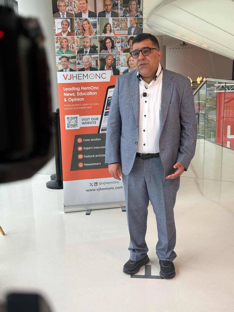 VJHemOnc (@vjhemonc) on Twitter photo It was a pleasure to catch up with Talha Munir (<a href="/LeedsHospitals/">Leeds Teaching Hospitals</a>), who discussed several of his interesting posters at #iwCLL2025.
Don't miss the full interview to hear about:
🩸the PhIII STATIC trial
🩸a report of the FLAIR trial
🩸an MAIC of zanu vs fixed-duration AV for 1L CLL It was a pleasure to catch up with Talha Munir (<a href="/LeedsHospitals/">Leeds Teaching Hospitals</a>), who discussed several of his interesting posters at #iwCLL2025.
Don't miss the full interview to hear about:
🩸the PhIII STATIC trial
🩸a report of the FLAIR trial
🩸an MAIC of zanu vs fixed-duration AV for 1L CLL