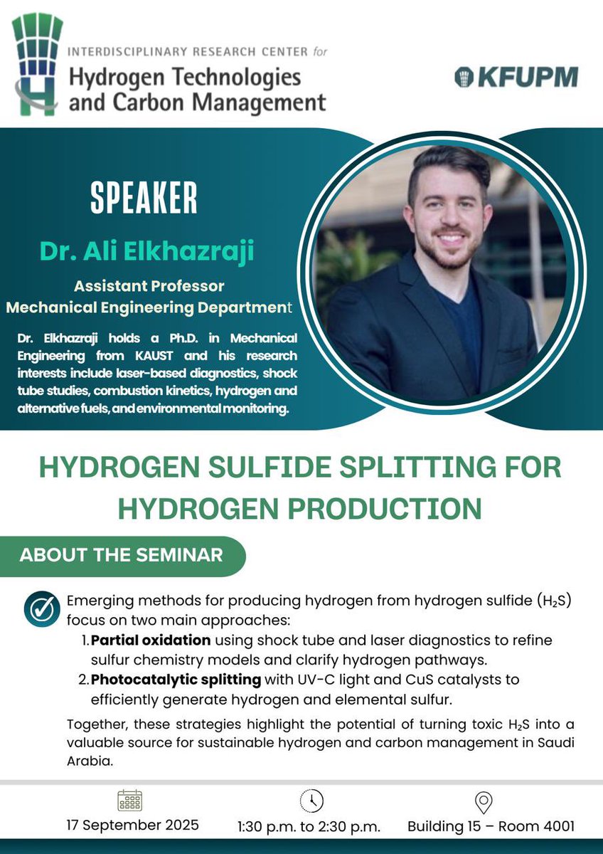 مركز أبحاث تقنيات الهيدروجين وإدارة الكربون tweet media
