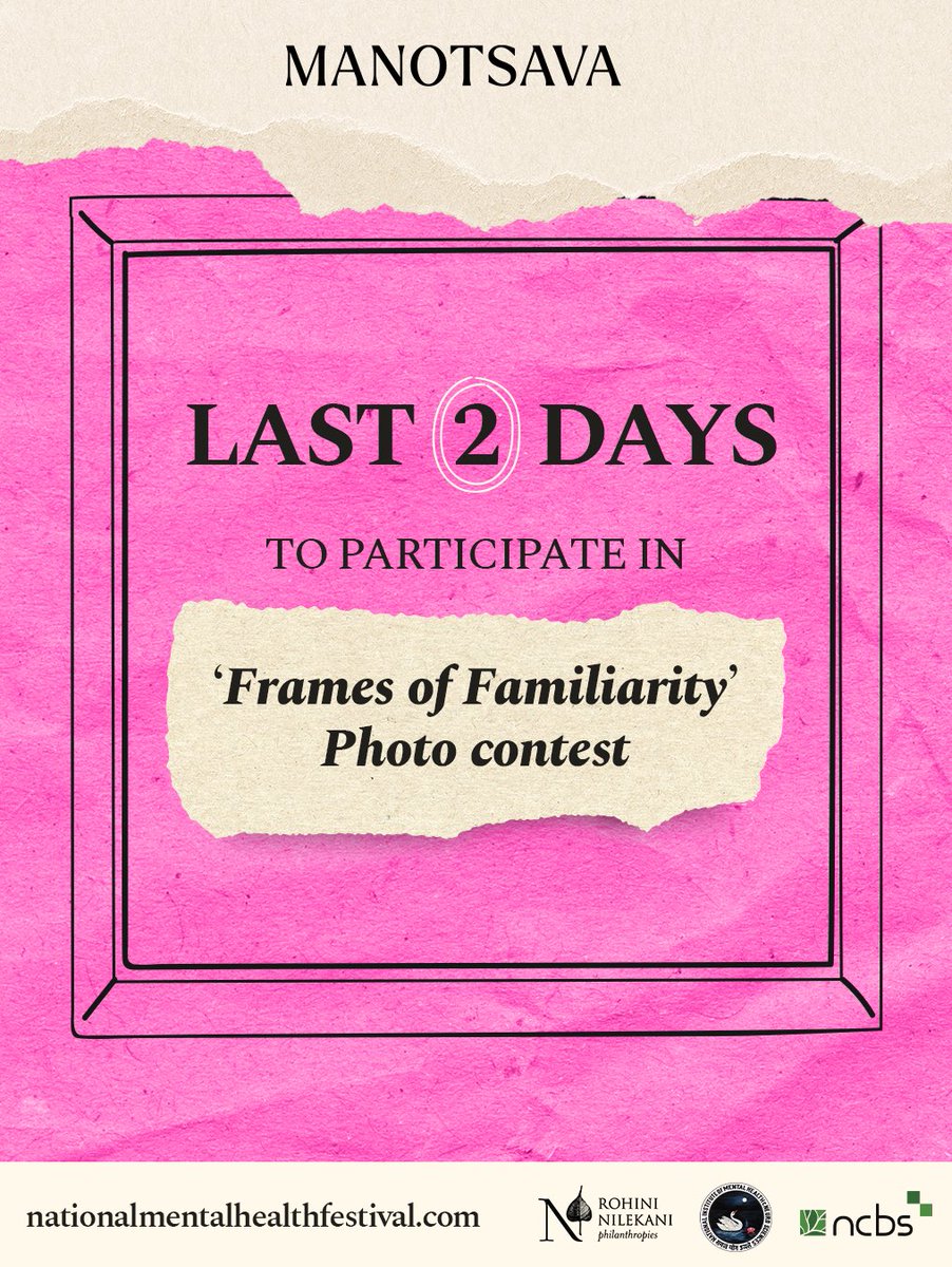 Home is many things - a place, a person, a memory. Where have you found yours?

With only 2 days left, share your entry for Frames of Familiarity, the photo contest of Manotsava 2025. 
Submit via link given below:

nationalmentalhealthfestival.com/photo-contest/