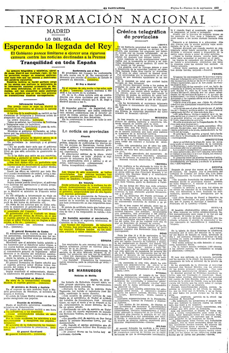 MArroyoDPF's tweet image. Valor e imaginación del diario @LaVanguardia para informar del Golpe de Estado de #PrimoDeRivera y esquivar la censura.
amazon.es/dp/B091D5PV2K