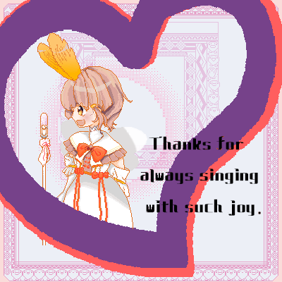 s520828's tweet photo. @agaj_IcanFIy 　#さくさくふらいもり　#ドット絵　#ファンアート

あじふらいさんの歌声、好きです。

応援として、稚拙ですがファンアートを、、、

　※フリー素材等は使用しておりませんので、画像はあじふらいさんの好きにお使いください https://t.co/ROYv2OZMBK
