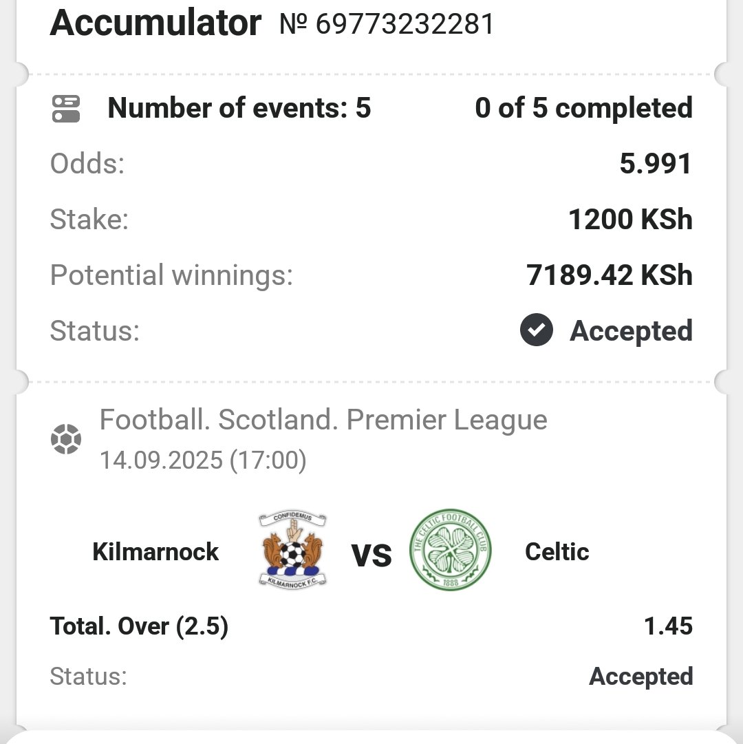 OddsDemure_'s tweet photo. LUCKYPARI✅✅
5+  ODDS 

OVER 2.5 ONLY 

BOOKING CODE 👉 VDD7G

Register Now 👉 https://t.co/Igkot56hLa 

Promocode 👉 COOLBETS 

App link 👉https://t.co/8SvhIRRgnH https://t.co/jMcsaJth8b