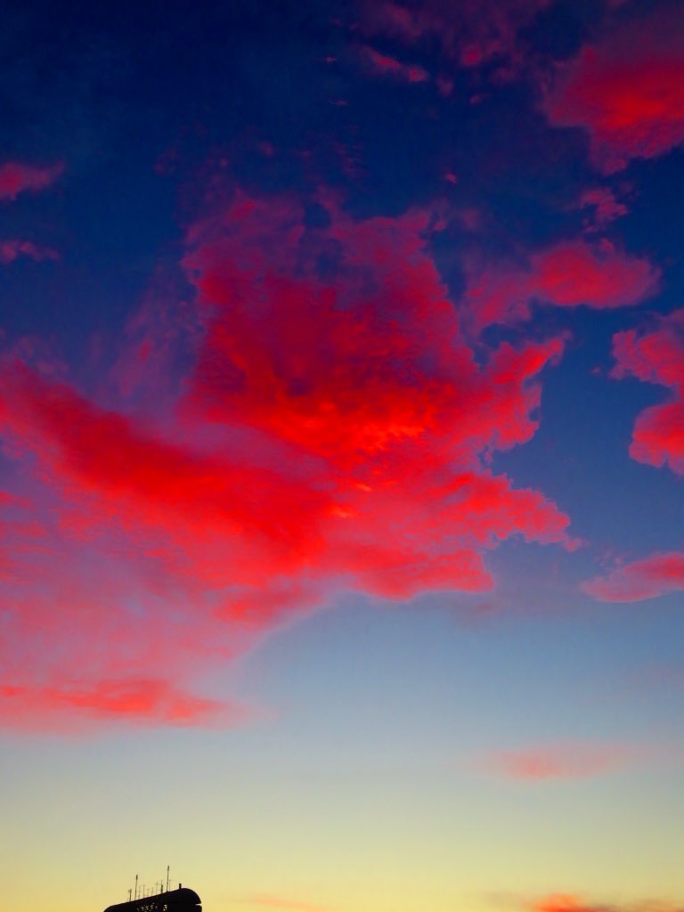 Rocky T 夕焼けの風景 サイン入り額縁 明響の空 おーちようこ♪ (@yoko_oochi): 