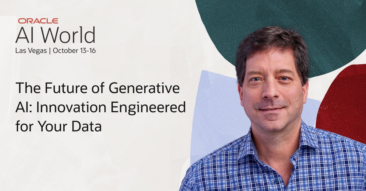 tajbayati's tweet image. Join Roger Barga at #AIWorld to learn how your organization can harness the power of generative AI in this deep dive session: social.ora.cl/6017AOdgv
#OracleForAll #OraclePartners #Developers