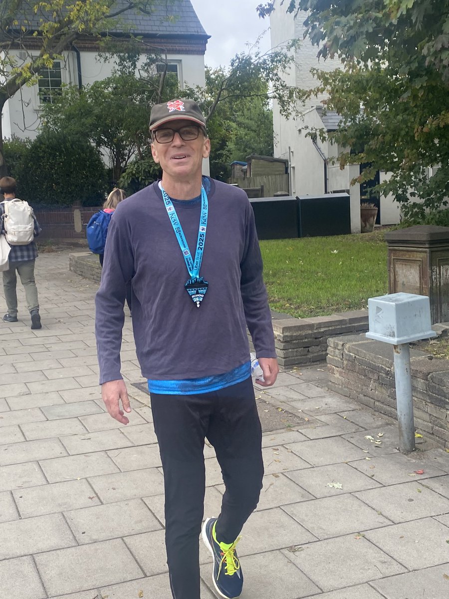 Husband just did a marathon for Great Ormond St. They saw one of our sons through aggressive leukaemia &amp; the other through complications of extreme prematurity. Legends. As is he, for doing it in 3h17 at his age. Nice to see London streets being pounded for good causes today.