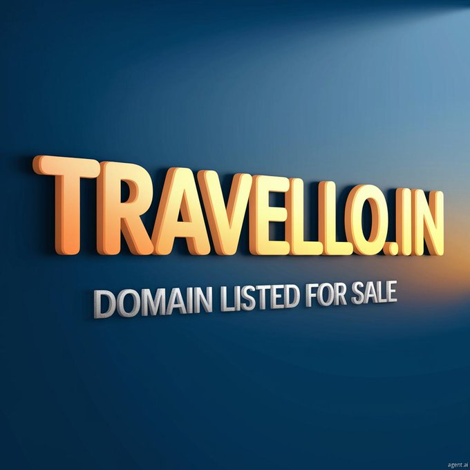 DomainFQ's tweet image. .
Domain Name For Sale  ✈️ 

 Travello.in

#Travel #Adventure #Tourism #Holiday #Travello #TravelloApp #Vacation #Explore #Wanderlust #Trip #Journey #Nature #Beach #Mountains #Culture #Experience #Tour #Booking #Destination #ExploreMore #Hiking #Backpacking #Resort…