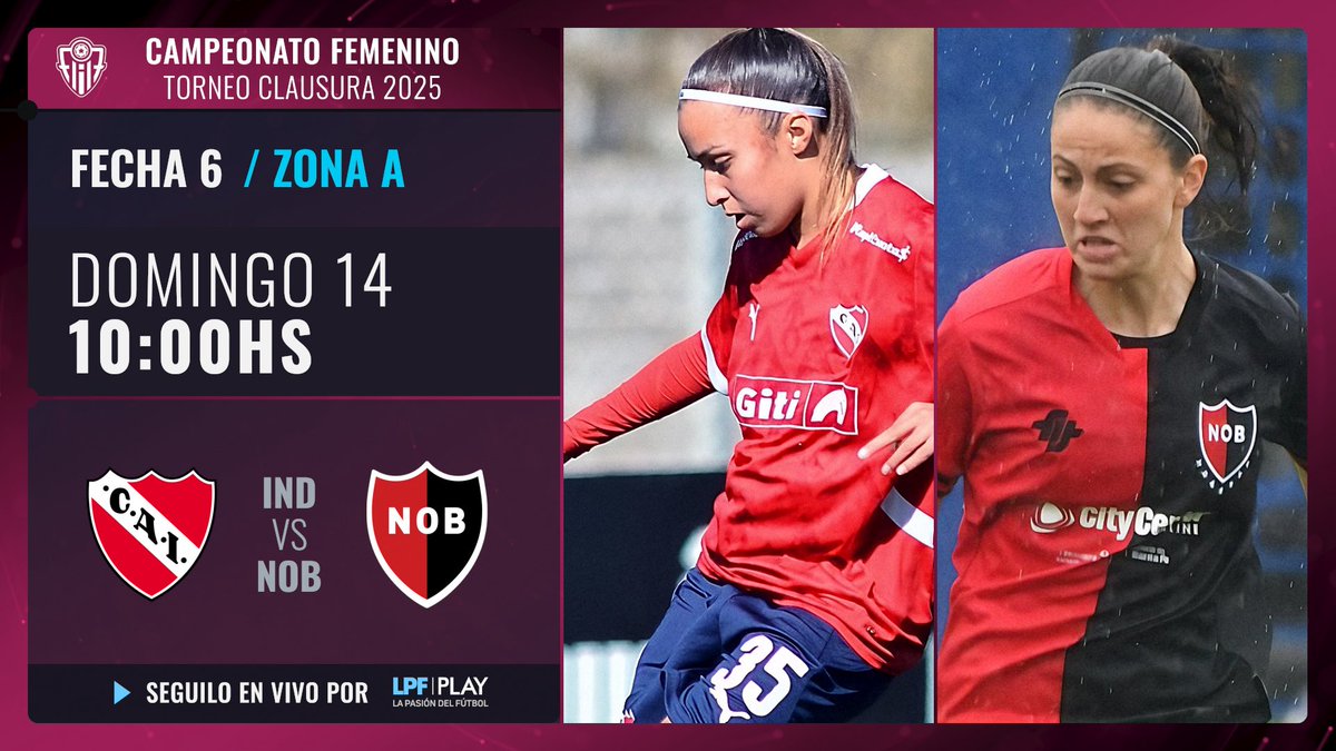 LPFPlay's tweet image. ¡Mirá la #Fecha6 del #TorneoFemenino Clausura 🏆por @LPFPlay! 

▶️ @LPFPlay 
💻lpfplay.com - La Pasión del Fútbol