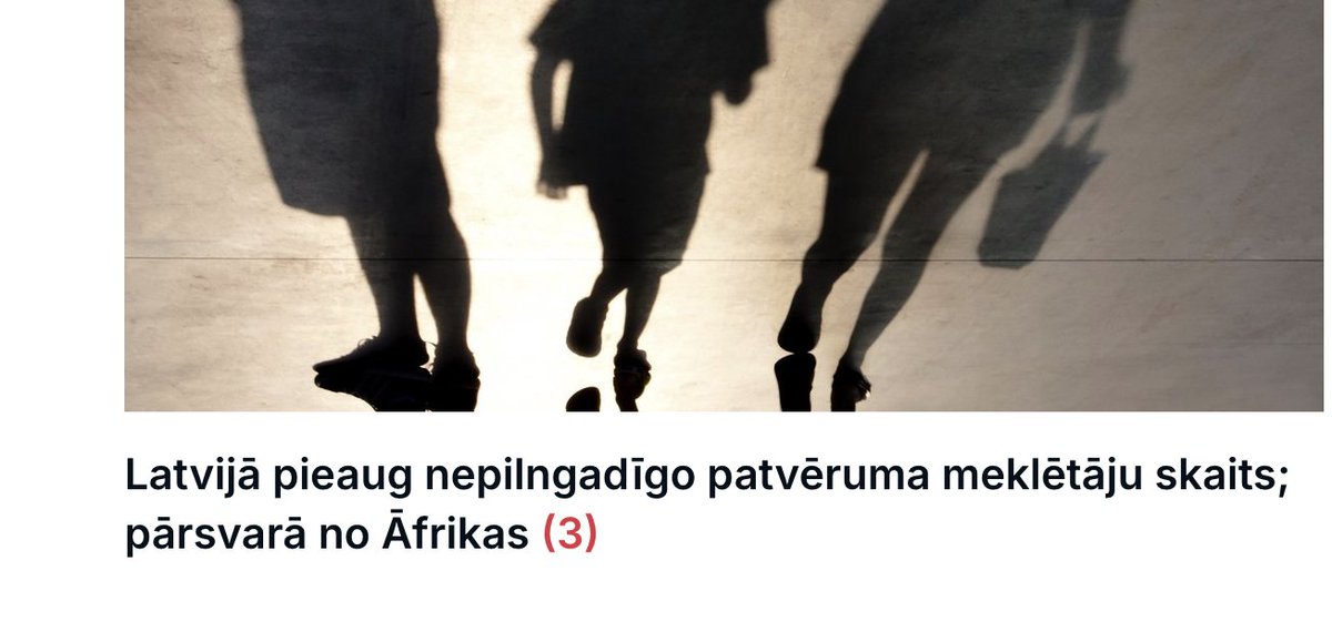 Kurā mirklī Latvija sāka robežoties ar Āfriku, lai no turienes nāktu bēgļi?