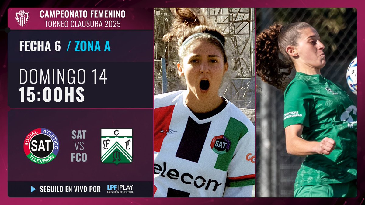 LPFPlay's tweet image. ¡Viví la #Fecha6 del #TorneoFemenino Clausura 🏆por @LPFPlay! 

▶️ @LPFPlay 
💻lpfplay.com - La Pasión del Fútbol