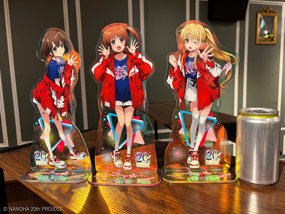 魔法少女リリカルなのは　リリカルウォッチパーティー　アクリルキーリング 魔法少女リリカルなのは」20周年記念 リリカル ウォッチ