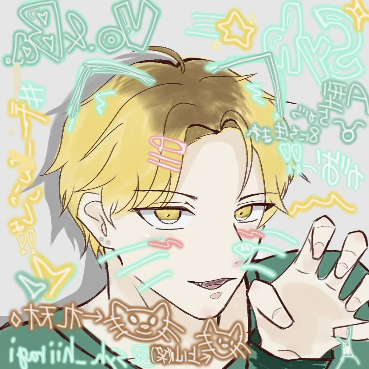 2枚並べるととても良いꌩ  ̫ ꌩ💧
 ※🐈の文字反転

#ギヴンFA  #givenfanart  #ギヴン