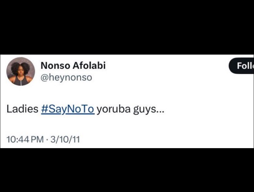 Chefchenko! ☀️☀️ (@ademolaogudu) on Twitter photo How did we get here? Meanwhile, this is <a href="/heynonso/">Nonso Afolabi</a>, the woman a weak man like <a href="/lasisielenu/">Lasisielenu</a> married, She has been a Yoruba hater since 2011,  It will never be well with both of you,  your marriage will eventually end in tears ni Agbara awon onile How did we get here? Meanwhile, this is <a href="/heynonso/">Nonso Afolabi</a>, the woman a weak man like <a href="/lasisielenu/">Lasisielenu</a> married, She has been a Yoruba hater since 2011,  It will never be well with both of you,  your marriage will eventually end in tears ni Agbara awon onile