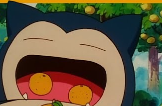 universe053's tweet image. omnomnom!  😂🍊#pokememes #classicpokemon #snorlax #funny