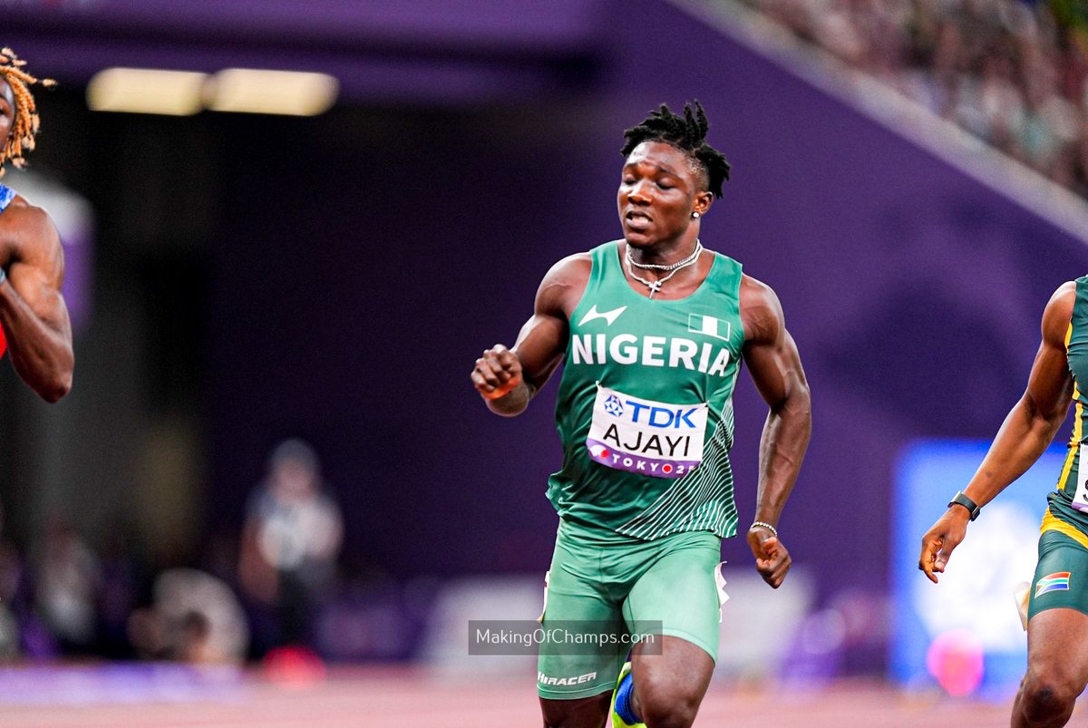 MakingOfChamps's tweet image. Kanyinsola Ajayi might not have won a medal, but what he has just done today is such a big deal. 

Giving Nigeria a lane in a stacked 100m final, and finishing 6th in a global championship... it deserves to be celebrating. 

What is even more astonishing, is that he is just…