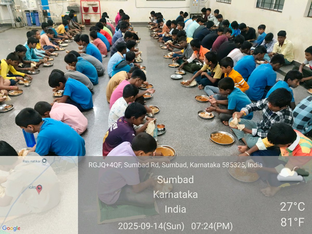 Dinner  #SocialAudit_SWDMeals #SocialWelfare_Karnataka