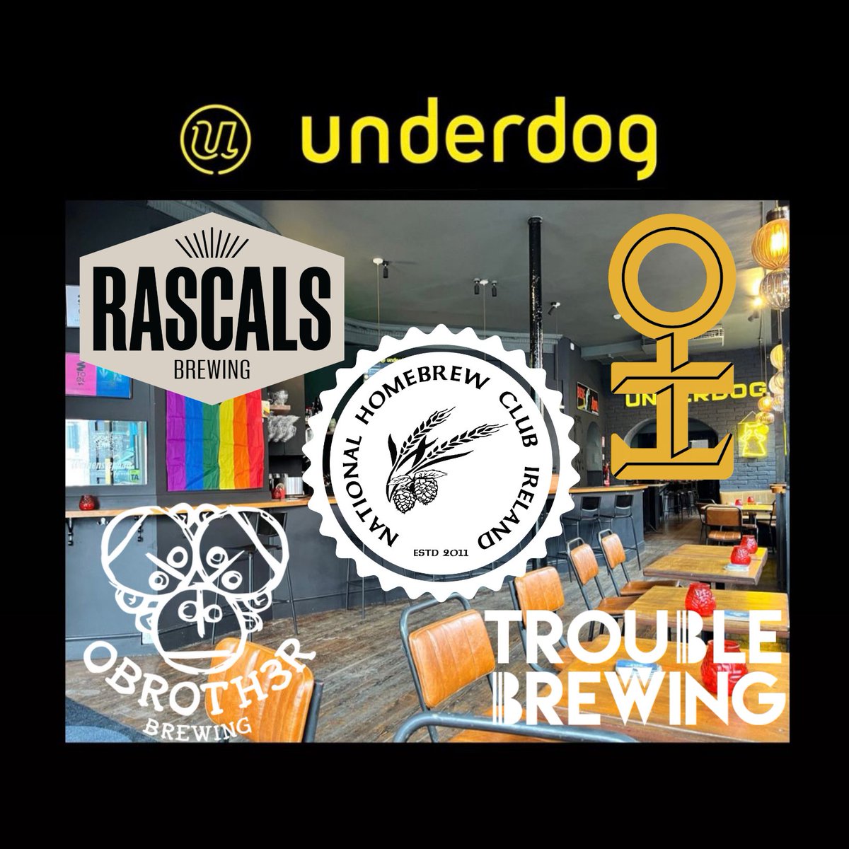 📅 Save the Date: 25 Oct
Four NHC Champion brews 🍺
Four pro collabs 🍻
One epic tap takeover at Underdog, Dublin 🔥

Don’t miss this!
#TapTakeover #CraftBeer #HomebrewToProbrew