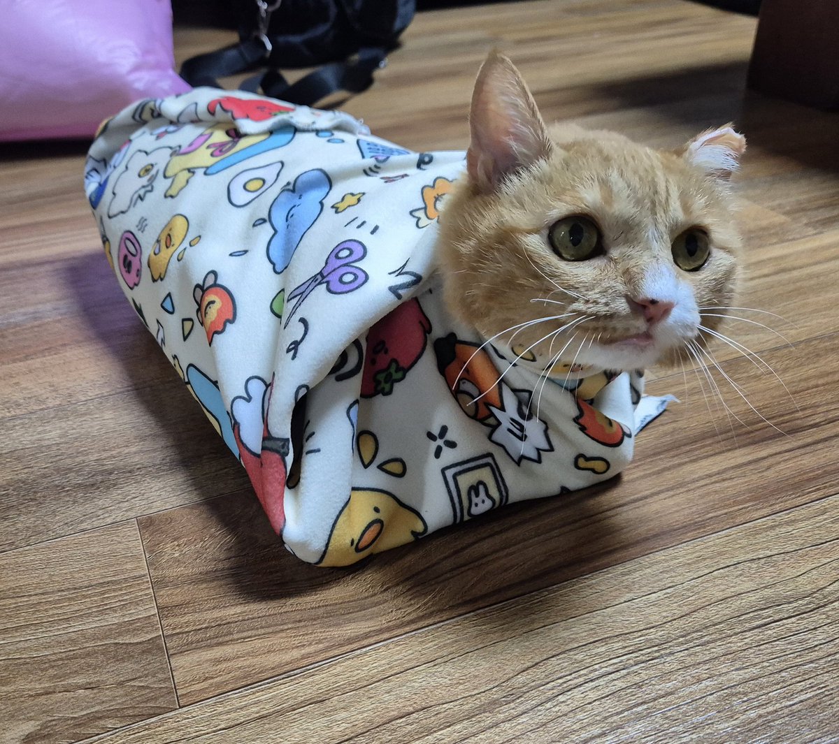 요술 담요라는 걸 사봤어요
급식부리또