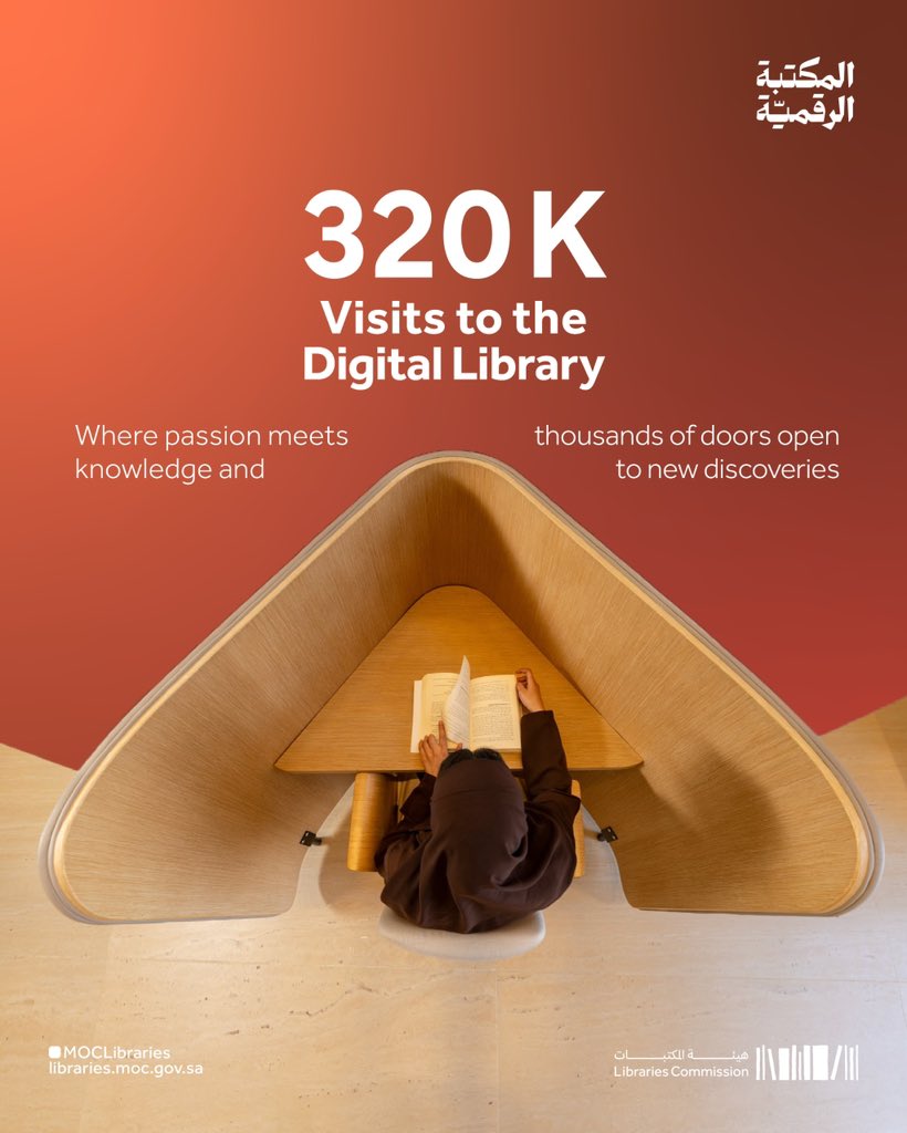 MOCLibraries's tweet image. The #Digital_Library is the station of a journey that never ends

Check it out today 👇🔗
sldp.moc.gov.sa/ar-SA

#Libraries_Commission