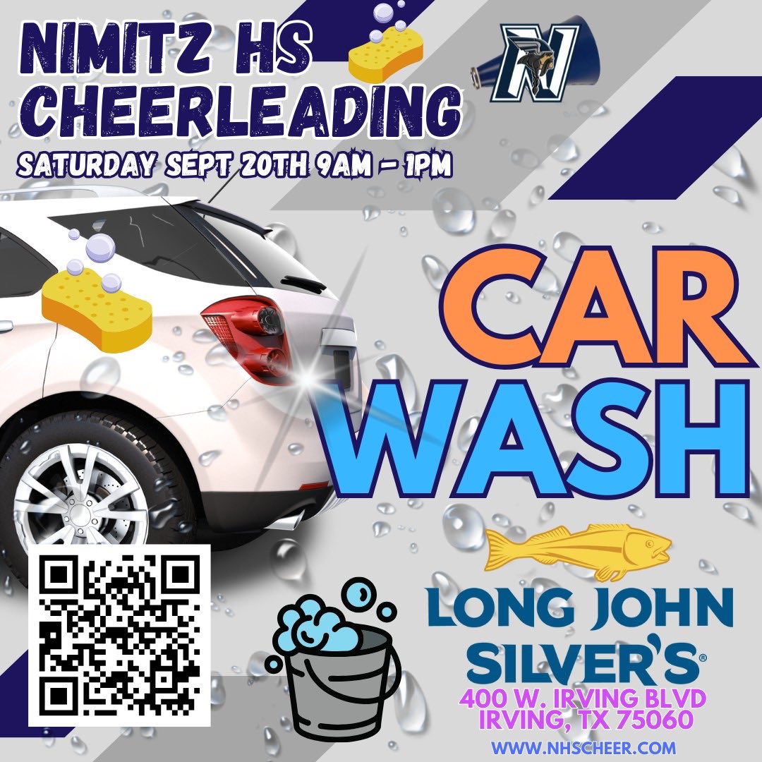 Come out and support your NHS cheerleaders next Saturday! Can’t make it? Scan the QR code to donate!
