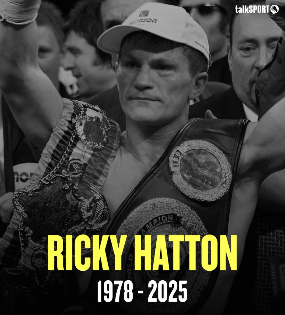 🚨 Breaking News - It is with a heavy heart that we share the tragic news of Ricky Hatton's passing this morning. Today is a deeply sad day for Hyde, as we remember a true champion who brought pride to our community. Our thoughts and condolences go out to his family and loved