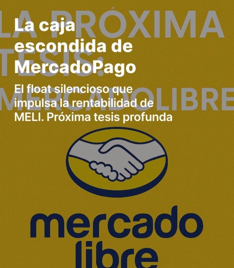 A ver si esta vez se comparte un poco 😅

Que en Twitter solemos dar cariño a todo menos a lo que aporta valor. Y es en abierto.

Hoy os traigo una pata oculta de MercadoLibre que casi nadie comenta y adelanto del próximo análisis.

👉 El float de MercadoPago. 🔗 perfil
