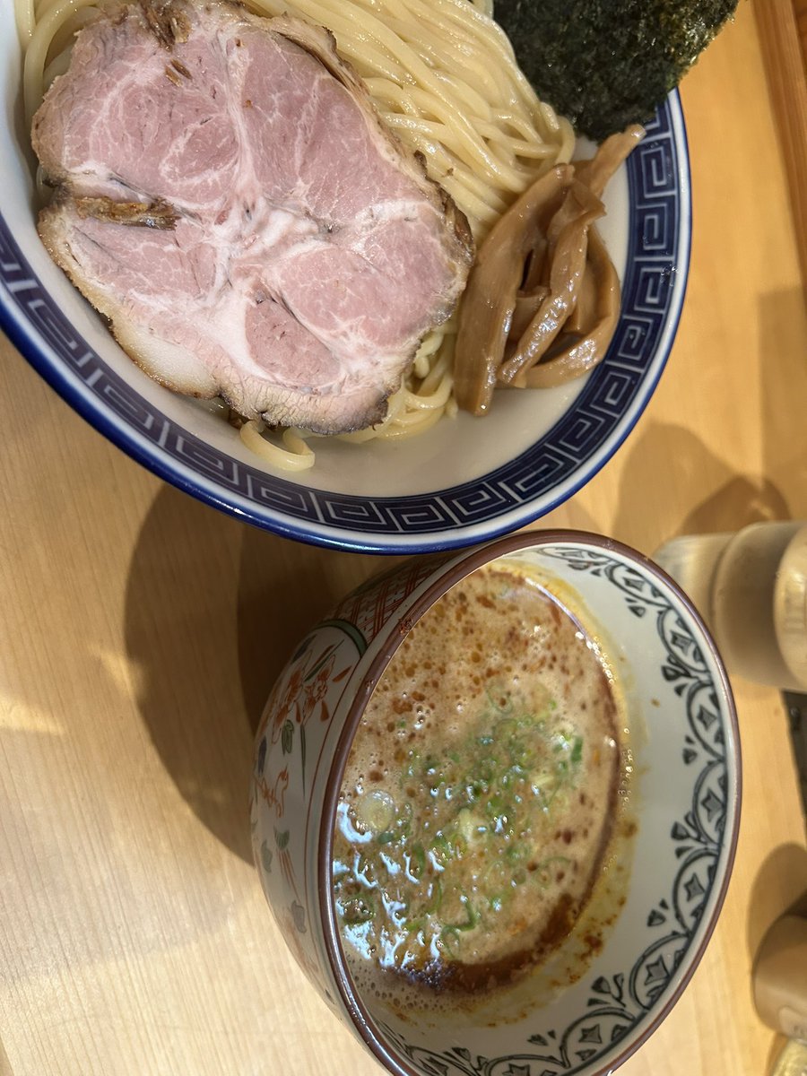 ngrkcl's tweet image. 念願のカレーつけ麺。食前食後分割うちで乗り越えていく。お蕎麦屋さんのカレーそば的な和風かつ個性的なつけ汁が秀逸。
#とうかんや 
#IDDM
#T1D