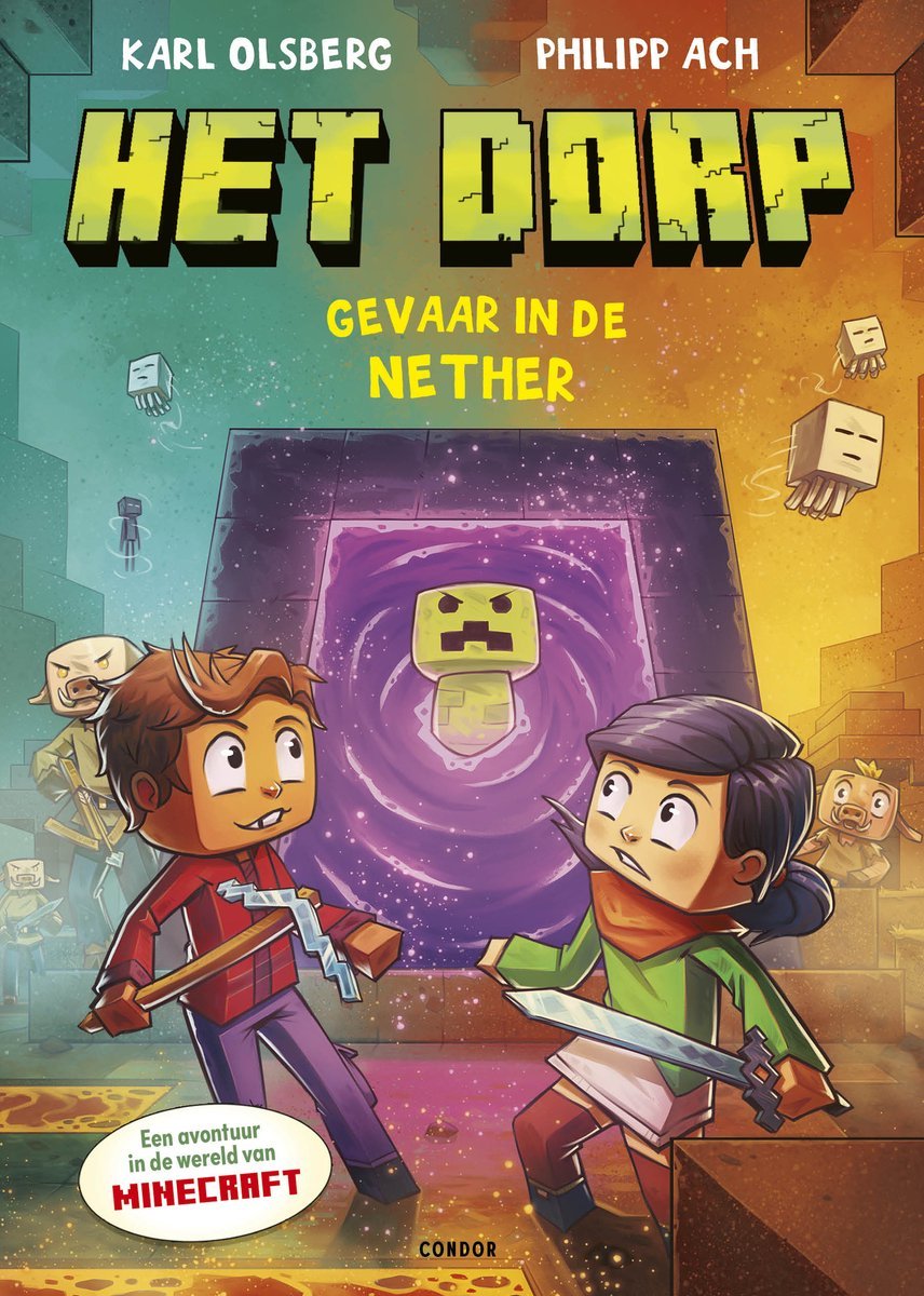 stripland_BENL's tweet image. Gevaar in de Nether, het tweede avontuur van Het #Dorp, een avontuur in de wereld van #Minecraft, is verschenen bij #Condor. Als er een mysterieus portaal verschijnt, wil Nano meteen op onderzoek uitgaan. Ze belanden in de Nether. #KarlOlsberg #PhilippAch