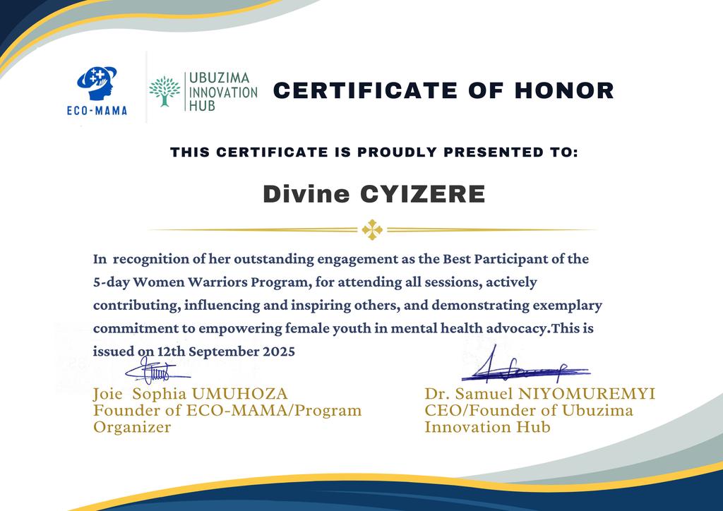 Cyizere Divine tweet media