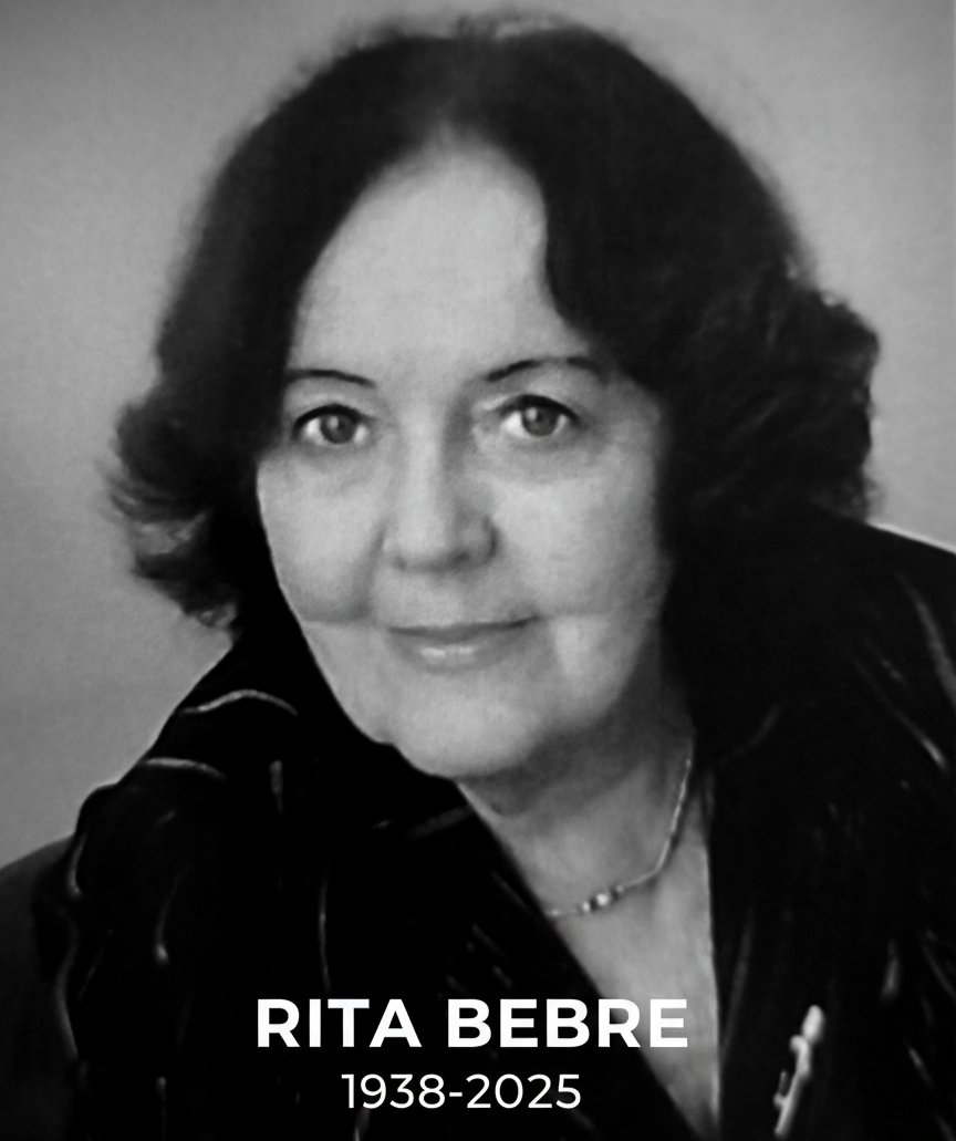 Pārstājusi pukstēt dzejnieces un psiholoģes, zinātņu doktores Ritas Bebres sirds. Atvadīšanās trešdien, 17.septembrī pl.12.00, Rīgas krematorijas lielajā atvadu zālē, Varoņu ielā 3a, Rīgā.