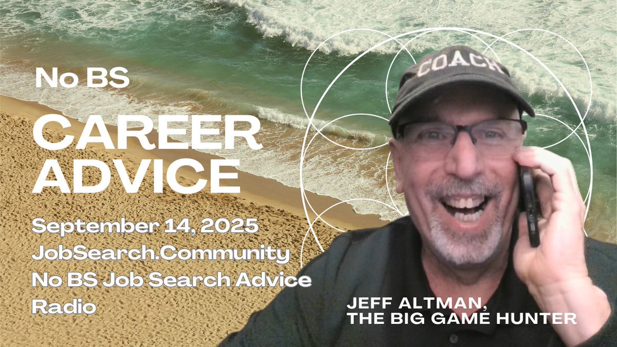 TheBigGameHuntr's tweet image. No BS Career Advice: September 14, 2025 linkedin.com/pulse/bs-caree… #jobsearch #jobhunting #careeradvice #interviewing #interviews #jobinterviews #opentowork #salarynegotiation #resumes #nobscareeradvice
