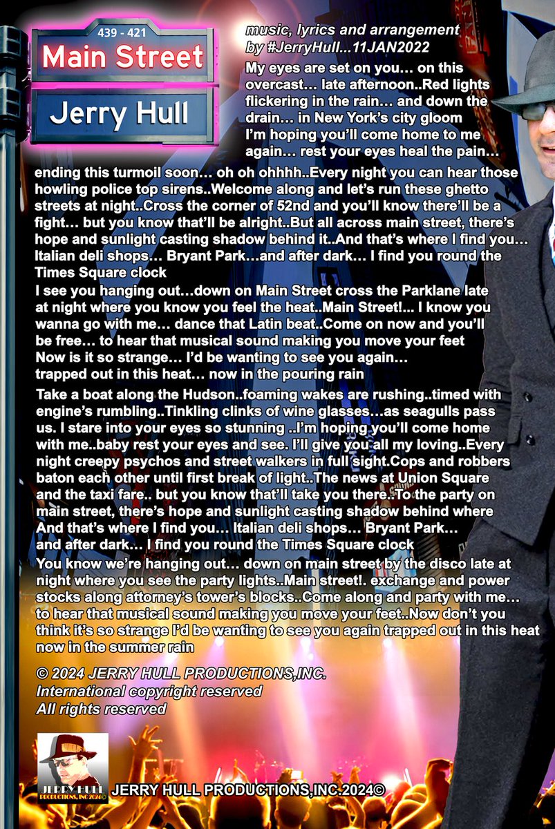 🎹𝗟𝗶𝘀𝘁𝗲𝗻 𝘁𝗼:  “𝐌𝐀𝐈𝐍 𝐒𝐓𝐑𝐄𝐄𝐓©𝟐𝟎𝟐𝟒”  ffm.to/mainst-jhull  by #𝐉𝐄𝐑𝐑𝐘𝐇𝐔𝐋𝐋-from “𝐒𝐞𝐚𝐫𝐜𝐡𝐢𝐧𝐠 𝐑𝐨𝐮𝐧𝐝 𝐭𝐡𝐞 𝐖𝐨𝐫𝐥𝐝!” ffm.to/searchworldalb… #newyork #summerhit #newyorkdeli #timessquare #bryantpark #centralpark #hudsonriver #parklane