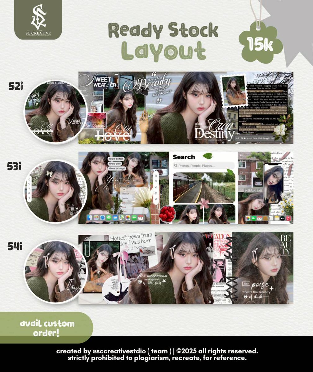 parachieetamol's tweet image. Help repost? Mercy! 🌸🧚🏻‍♀️✨
#zonauang #zonajajan

&amp;lt; 🙋🏻Halooo &amp;gt; raciii bawa 6 layout ready stock update terbaru Wonyoung! Bisa cek ALT for a price, ya guyss😻☝🏻oh iyaa, kamu bisa jemput layout ini tokoku @sccreativestdio atau DM-ku ‼️‼️ Yuk jemput wony cantiknya! 🌷☁️💗✨