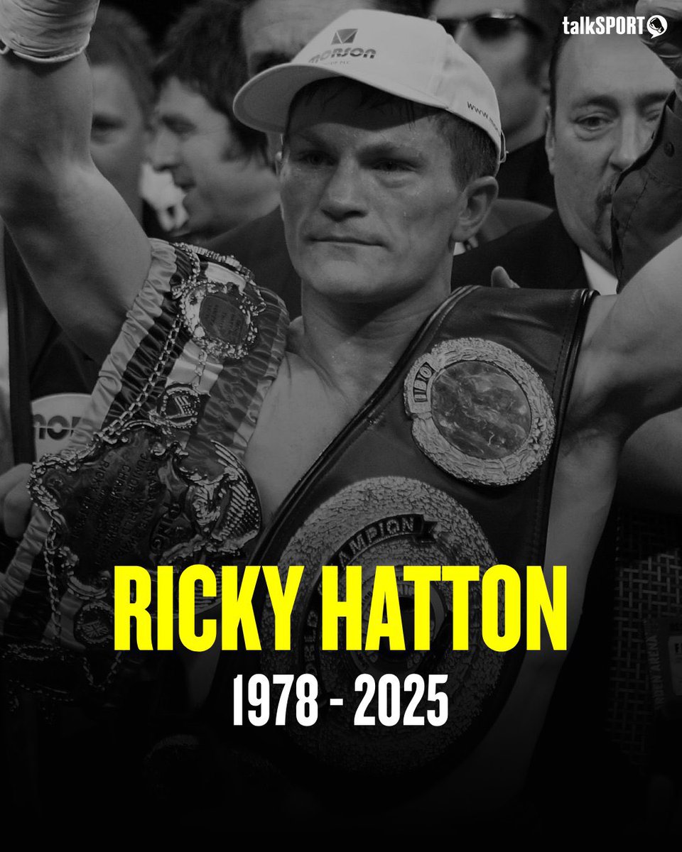 Genuinely gutted 😢😢
RIP Ricky 
#RickyHatton