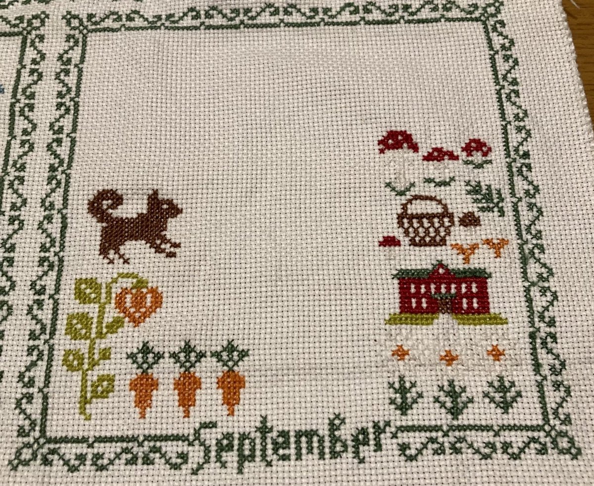 2025owlforest embroidery SAL
TWELVE MONTHS
9.September            5日目   

 #of_twelve_months_SAL
#クロスステッチ