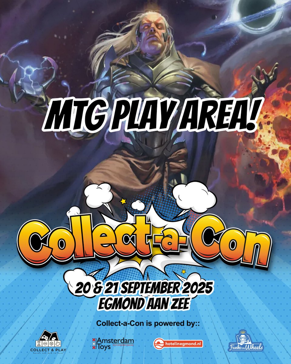 Magic: The Gathering fans opgelet – tijdens Collect-a-Con is er een speciale plek ingericht voor alles rond MTG. 

🎟️ Tickets &amp; info: collectacon.nl

#collectacon #magicthegathering #mtgnederland #magiccards #tradingcardgames #mtgcommander #mtgpioneer #mtgmodern  #MTG