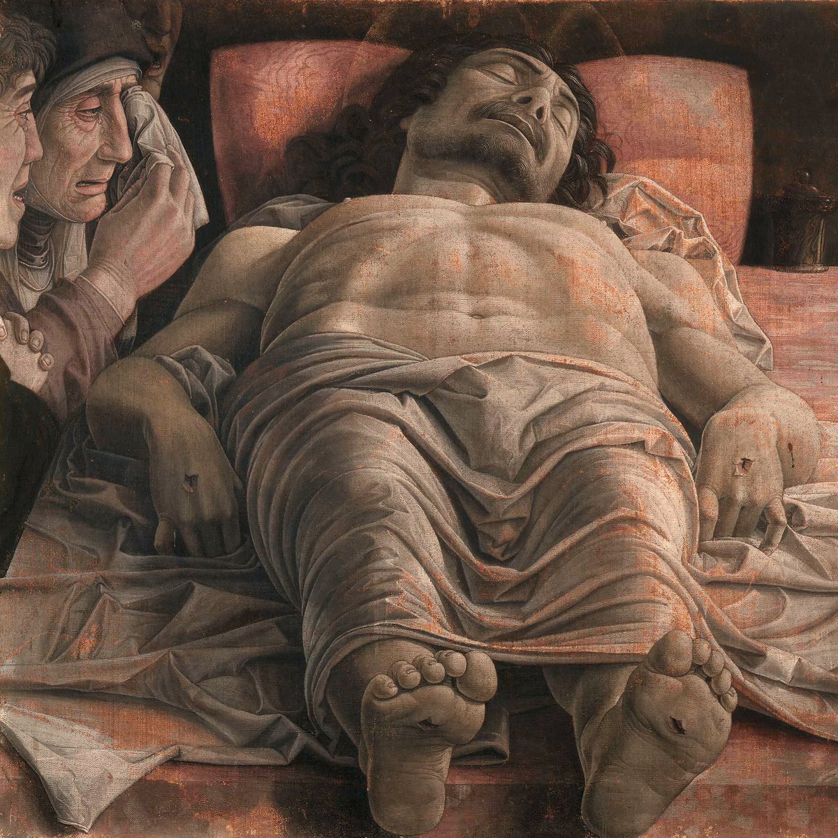 The Lamentation over the Dead Christ, c. 1480
By Andrea Mantegna