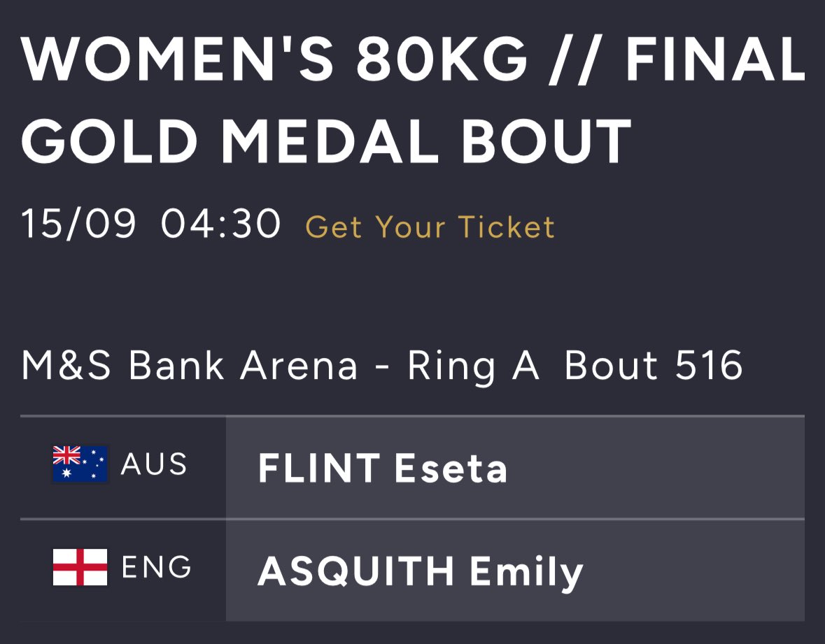 Two Aussies fighting for gold tomorrow morning #WBCLiverpool2025