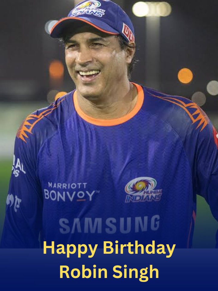 SportsTracker27's tweet photo. Happy Birthday to former 🇮🇳 all-rounder Robin Singh! 🎉🏏

Known for his fearless batting &amp; electric fielding. 💥

#HappyBirthday #RobinSingh #AsiaCupT20 #bccideshdrohi #INDvsPAK #DefeatPakInEveryField #JayShah #suryakumaryadav #birthday #TeamIndia #NoCricketWithTerror https://t.co/YEKaw5Hn50