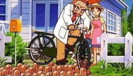 universe053's tweet image. ''now is not the time to use that''  🚲😂#pokememes #classicpokemon #funny #profoak