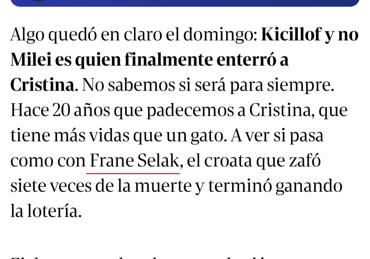 Señores Roa y Clarín: no insitan, desearle la muerte a alguien es muy feo.

Lo cierto es q pareciera no funcionarles nada, ni un muchacho con un arma a 30 cm de su cara...

Cristina tiene quién la proteja: un Papa, un General, una Capitana, un Presidente Militante, un Campeón