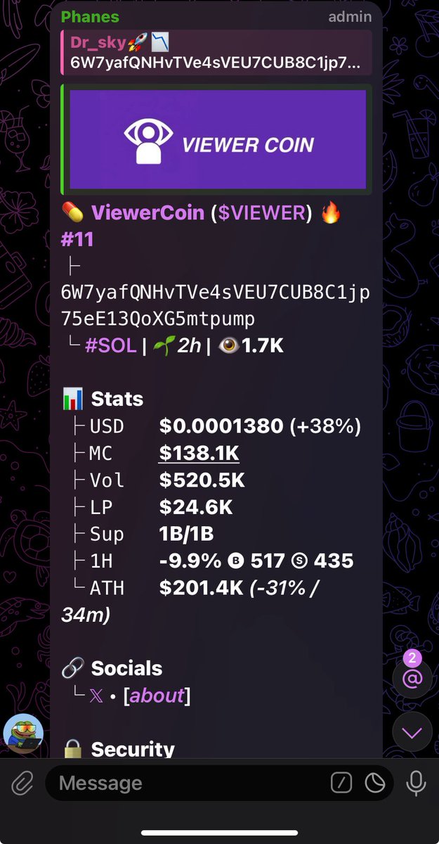 Dr_sky00's tweet image. $VIEWER pumps 2.7x
LFG🚀🚀
#Solana
#VIEWER
Aysx42XmFYR73YSFERPWnvq3wzCRB6kKWLwkLidjpump