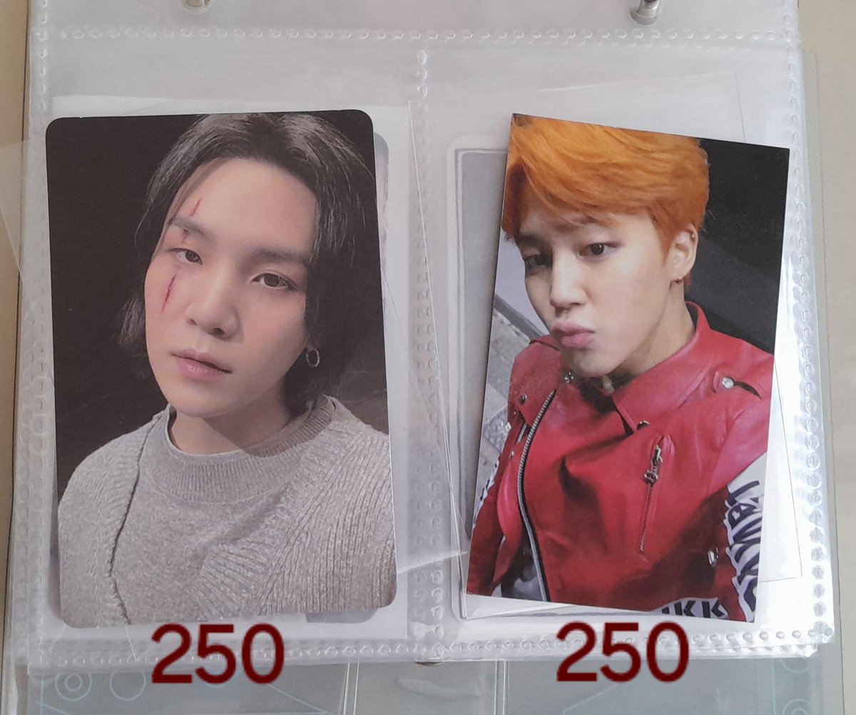 bts satış / takas 

hyyh jimin ve scar yoongi 🩶

ikisini birlikte satiyorum, hasarsizlar  detaylı fotoğraf ve video atabilirim