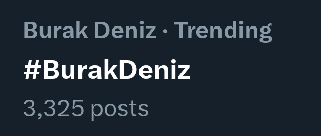 Burak Deniz is trending ✨
#BurakDeniz