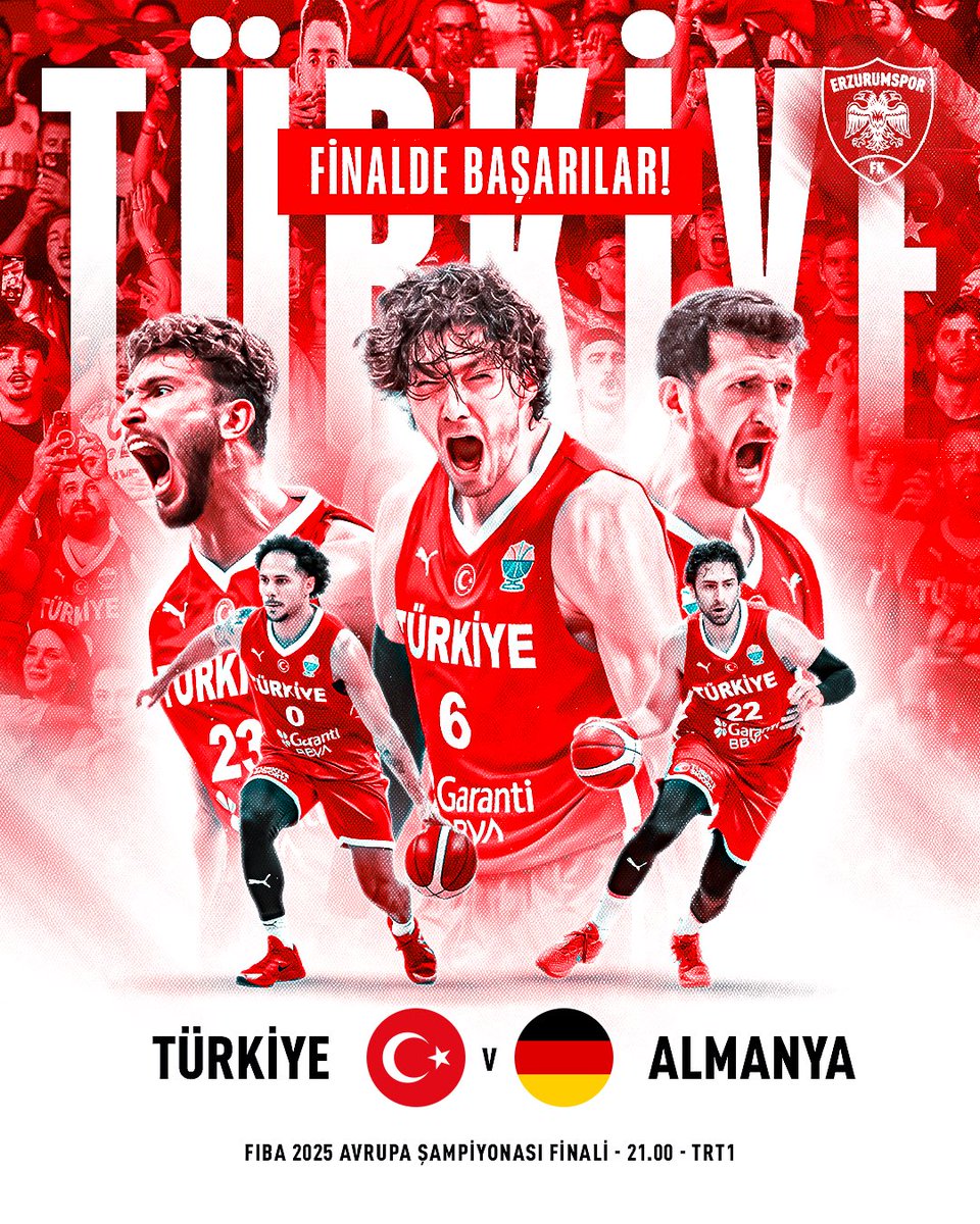 🏀 12 Dev Adam’a Final’de Başarılar Diliyoruz! 

Avrupa Şampiyonası finalinde parkeye çıkacak olan Türkiye Basketbol Milli Takımımıza gönülden başarılar diliyoruz.

Dadaşların duaları ve desteği sizinle!

Haydi 12 Dev Adam, kupayı ülkemize getirin! 🔥💪🇹🇷

#12DevAdam #EuroBasket