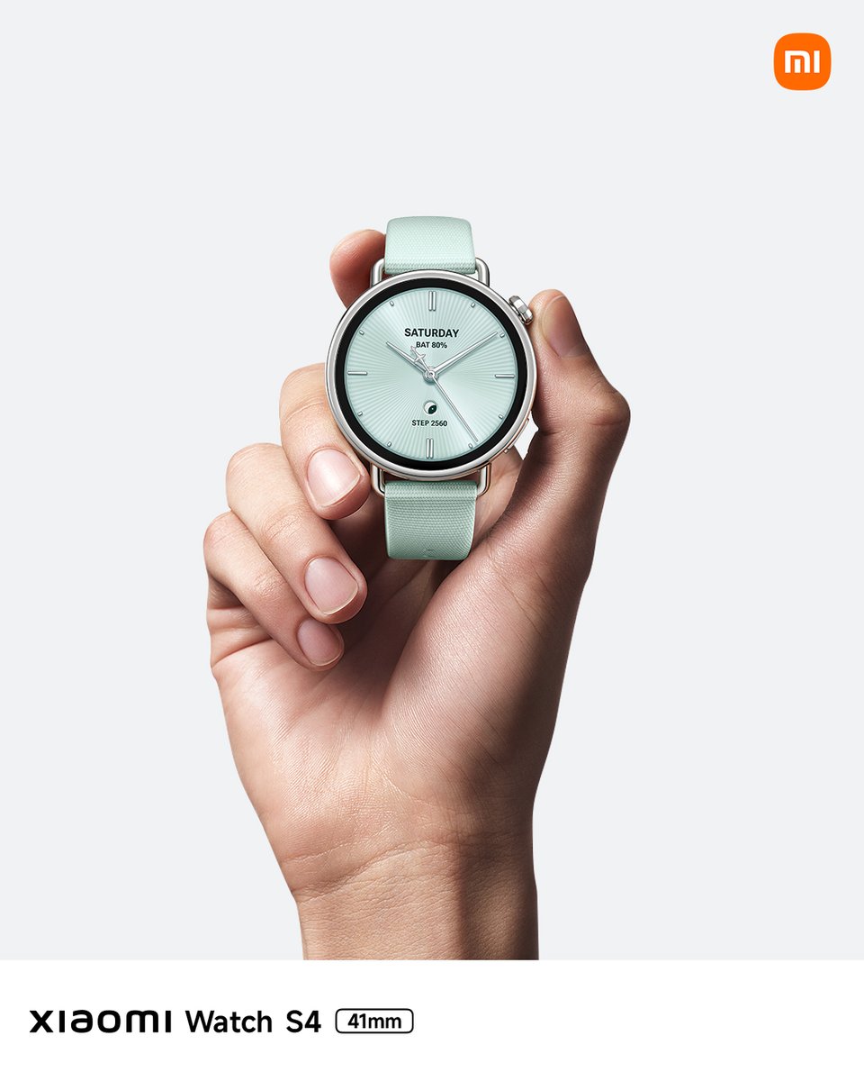 Xiaomi's tweet photo. Elegance at a glance. ✨
The all-new Xiaomi Watch S4 41mm is sleek and made to shine, debuting at Xiaomi Launch Leaks. https://t.co/NSb6HgB8SD