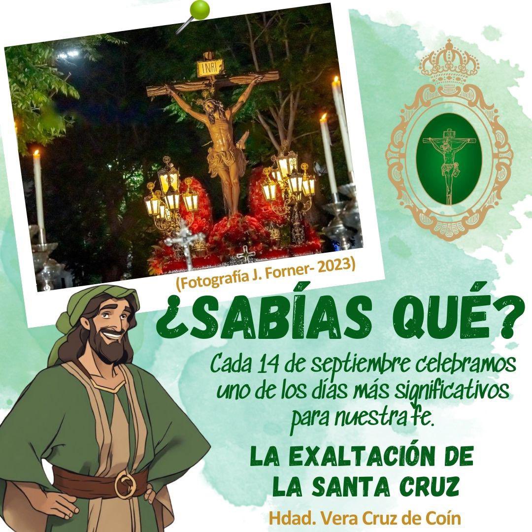 CoinVeraCruz's tweet photo. ¿𝐒𝐚𝐛𝐢́𝐚𝐬 𝐪𝐮𝐞? 🤔 

Descubre por qué el 𝟏𝟒 𝐝𝐞 𝐬𝐞𝐩𝐭𝐢𝐞𝐦𝐛𝐫𝐞 es una fecha tan especial en la Iglesia y para los cristianos ...

#hdadveracruzcoin #exaltacióndelasantacruz 
#14deseptiembre #Coín #cofradíasmlg https://t.co/vYpuIFBruY