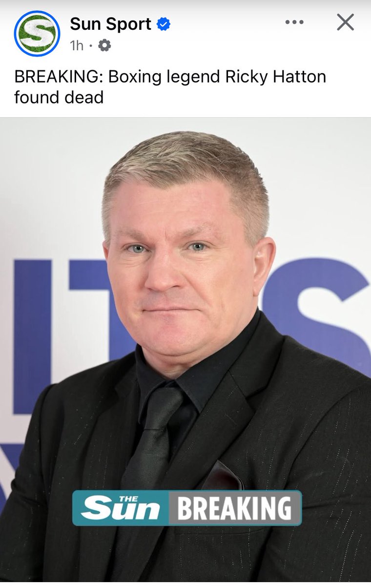 Redbrock's tweet image. Can’t believe he’s gone, an absolute legend of a man and a boxer. RIP Ricky Hatton