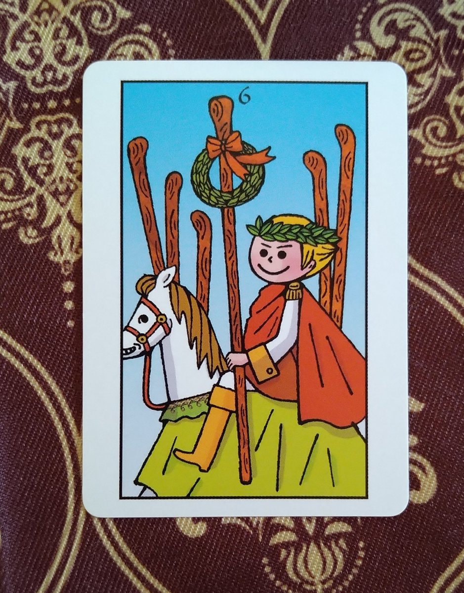 #タロット台詞つけ大会
「はーい！じゃあ、戦勝祝の写真撮るので、決めポーズでお願いしまーす」
キリッ(　･ิω･ิ)
馬「あ、ご主人そっち向くんすね？じゃあ、俺カメラ目線で！」